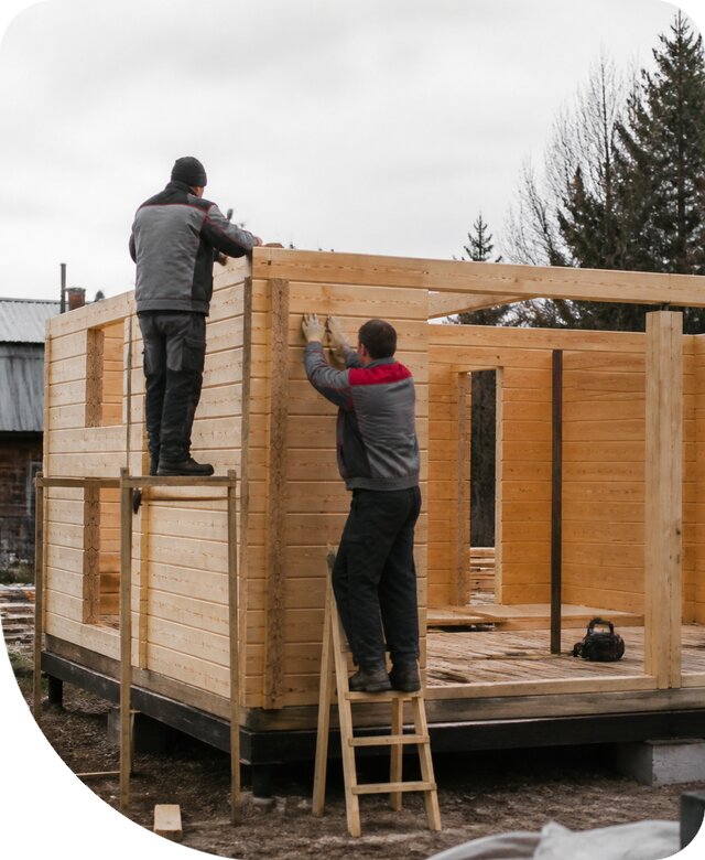 Строительство построек из бруса под ключ в Курчатове недорого