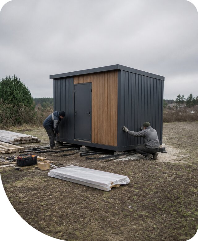 Бытовка хозблок для дачи и участка под ключ в Курчатове